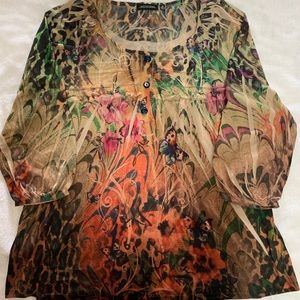 EUC vintage Notations Blouse